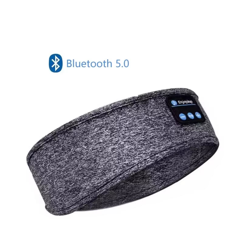 Wireless Bluetooth 5.0 Sports Headband: Comfortable Music Eye Mask Earphones for Sleeping and Relaxation