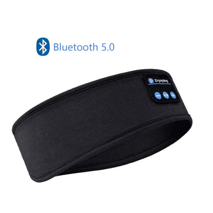 Wireless Bluetooth 5.0 Sports Headband: Comfortable Music Eye Mask Earphones for Sleeping and Relaxation