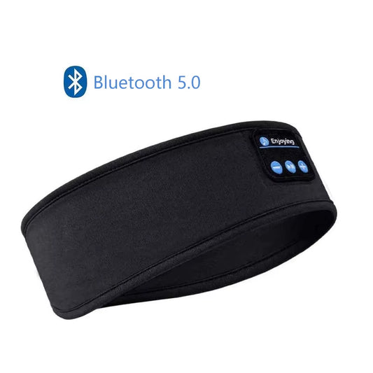 Wireless Bluetooth 5.0 Sports Headband: Comfortable Music Eye Mask Earphones for Sleeping and Relaxation