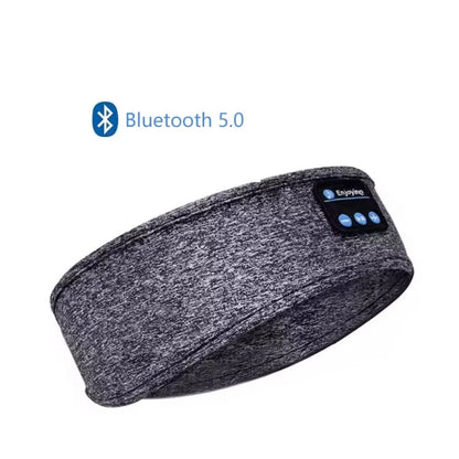 Wireless Bluetooth 5.0 Sports Headband: Comfortable Music Eye Mask Earphones for Sleeping and Relaxation