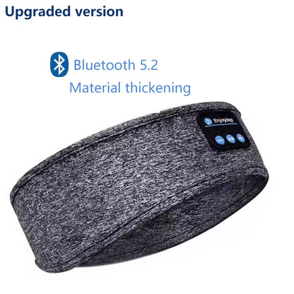 Wireless Bluetooth 5.0 Sports Headband: Comfortable Music Eye Mask Earphones for Sleeping and Relaxation